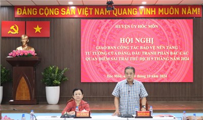 Hội nghị giao ban công tác bảo vệ nền tảng tư tưởng của Đảng